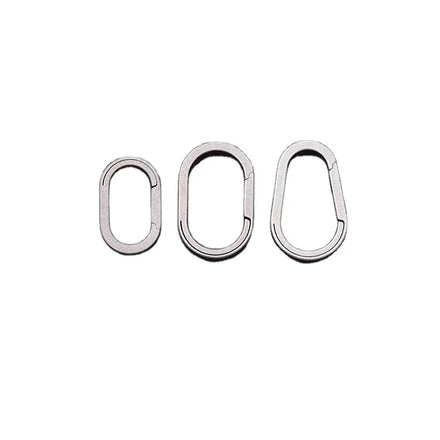 Mini Keychain Spring Structure Buckle Titanium Alloy Accessories No Snap Fastener Small Bracelet Open Connection