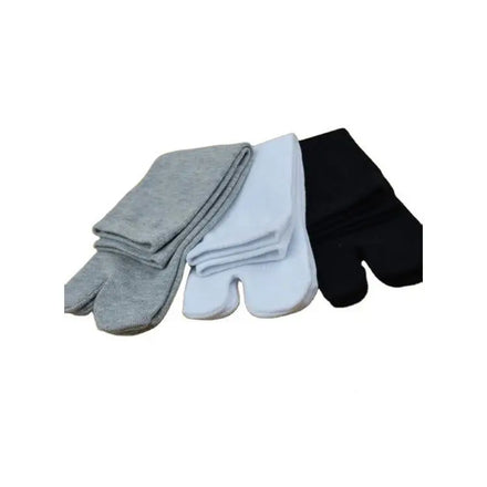 Cmax Fashion Solid 2 Finger Unisex Cotton Spandex Custom Knitted Tube Socks