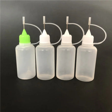 30ml PE Plastic Needle Tip Dropper Bottle with Engraving for Eye Drops & Medicine Liquid 100Pcs MOQ