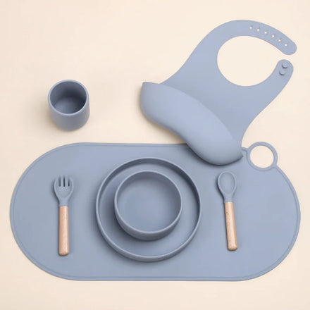 Customize Logo Pattern BPA Free Slip Heat Resistant Resistant Kids Dining Table Place Mat Baby Silicone Placemat