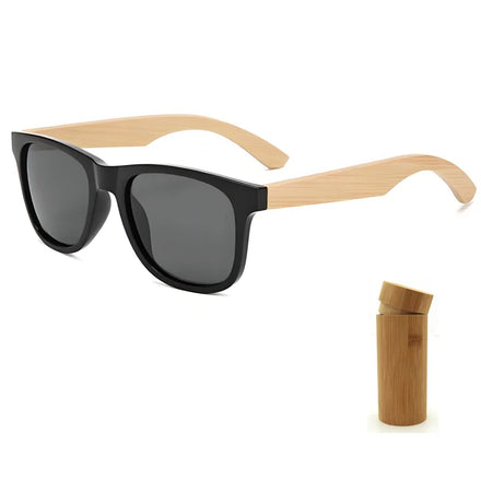 Lentes De Sol ECO Friendly Products Wholesale Custom Logo Unisex Retro Mirror Mens Wooden Custom Sunglasses Bamboo Gafas De Sol
