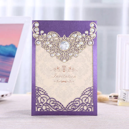 Wholesale Luxury Gold Stamping Wedding Invitation Card Design Wedding Party Favors for Guests