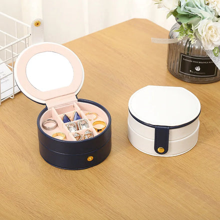 Tongxing High Quality Luxury Packaging Portable PU Leather Travel Jewelry Box Mini Organiser for Rings Earrings Necklaces
