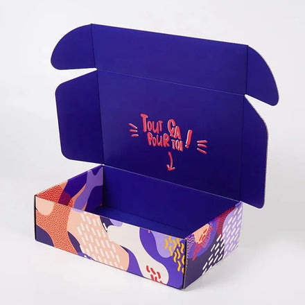 LOW MOQ Wholesale Folding Corrugated Mailer Boxes Packaging Rigid Cardboard Clothing Box Custom Boxes for Shoes