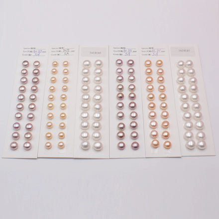 Wholesale 5A High Luster White Natural Freshwater Loose Button Pearls 5-10mm Beads Third Party Certified for Jewelry Making