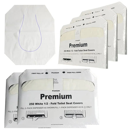 Hygienic Disposable Toilet Seat Covers Half Fold Toilet Protect Seat Cover for Public Travel