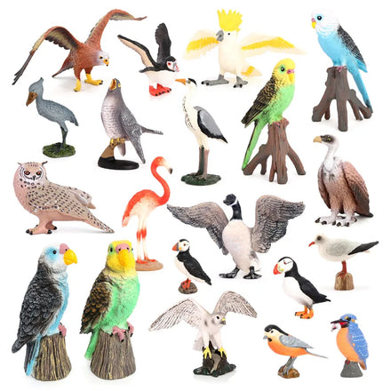 Wholesale Solid PVC Simulation Statue Model Animal Puffin Figurines Bird Figures Toys