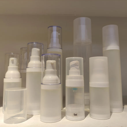 Empty Airless Pump Bottles Hot Sale High-quality Without Tube Round Shape Airless Bottles for Liquid Use Bottles