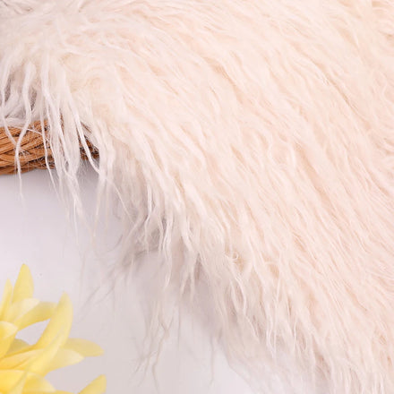 Mongolian Curly Lamb Fur Plate Natural Animal Hide with Soft Fluffy Texture for Decorative Use