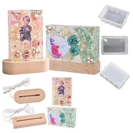 Deep Rectangle Silicone Mold DIY Photo Frame Resin Mould for Home Decoration