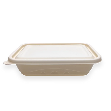 Biodegradable Cornstarch Food Container Compostable Disposable Meal Box for Restaurant & Party