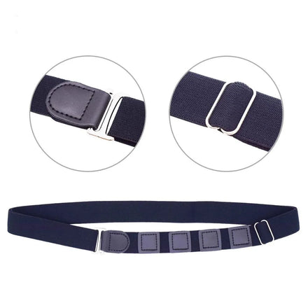Men's Fabric Belt Toothless Automatic Buckle Training Casual Belt Tactical Outdoor Belt