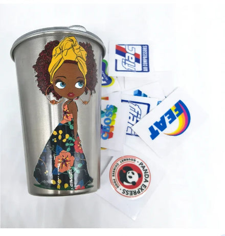 PVC Logo Transfer Sticker Custom Logo Metal Sticker Transfer Bronzing Hot Silver Transparent Transfer Stickers