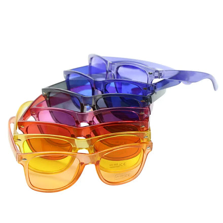 Black Friday UV400 Luxury Unisex Eye Wear Sunglasses Transparent Candy Color Glasses Promotional Private Label Sunglasses