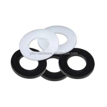 DIN 125 Thickness 0.15/0.2/0.25/0.35/0.4-1.0 mm High Precision Black Color Polyslider Graphite Nylon Flat Washer