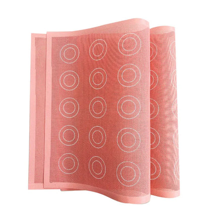 Premium Eco-Friendly Square Non-Stick Perforated Silicone Baking Mat with Mesh for Bread Steaming 420x295mm 0.7mm Thick