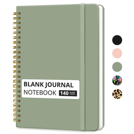 A5 Lined Spiral Notebook Hardcover Journal 140 Pages College Ruled Notebook for Office School Writing