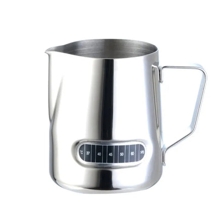 Coffee Tools Stainless Steel Milk Frothing Pitcher with Thermometer Espresso Coffee Latte Cup Coffee Milk Pitcher Barista