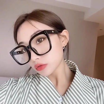 Newest Glasses square Womens Eye Glasses Women Oversized Anti Blue Light Eye Glass Frames Optical Glasses