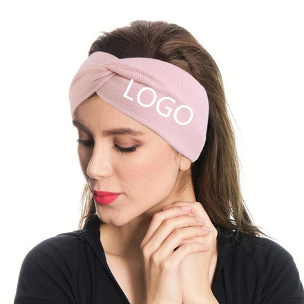 Knit Turban Headband for Woman Winter High Quality Cheap Custom Warm Knitted Cross Sweat Band Headband