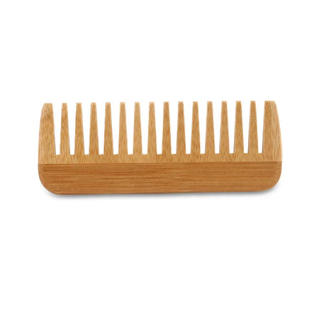 Wholesale Cheap Custom Logo Wide Tooth Comb Eco Friendly Bamboo Wooden Hair Beard Comb