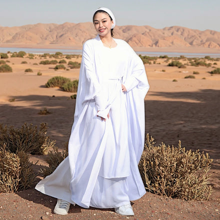 Loriya Fashion Islamic Clothing Womens Dresses Modest Abaya 2 Piece Abaya Set Muslim Girls Abaya Designs EID Collections