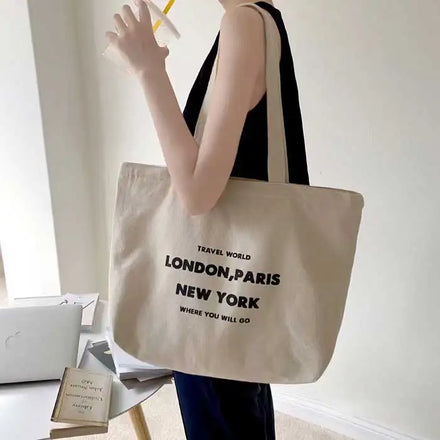 2024 Custom logo Reusable Plain Heavy Duty Canvas Shopping Bag Custom Large Cotton Canvas Tote Bag
