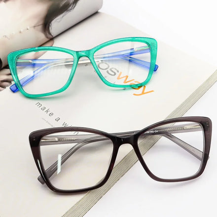 Luxury Fashion Trendy Unisex PC Square Optical Frames Model 1 with CE UV400 Certification