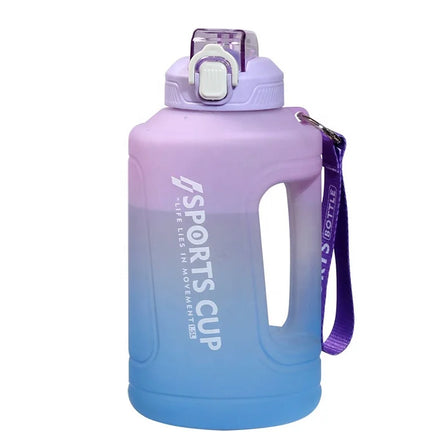 1500ml 50oz Leak Proof BPA Free Sport Drinking Bottle Fitness Water Bottle with Straw & Time Marker