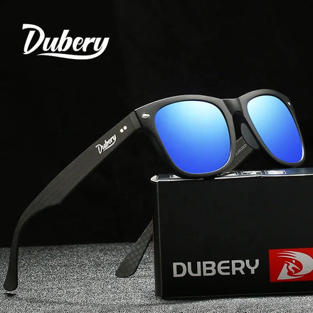 DUBERY High-end Series Mens Carbon Fiber Shades Sunglasses Men Mens Polarized Sunglasses UV 400 2026
