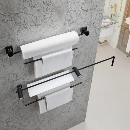 75cm Modern Simple Stainless Steel Towel Bar Wall Mounted Bathroom Towel Holder Hanging Rod for Hotels