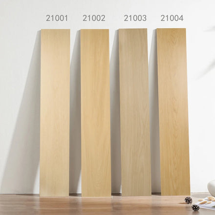 Modern Porcelain Matt Glazed 200X1200 Exterior Floor Tile Straight Edge Log Color Heat Insulation Anti-Slip 10mm Thick Click