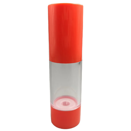 Wholesale Empty Airless Pump Bottles Wonderful Design Red Cover Transparent Body and Bottom Airless Bottle Lotion / Spray