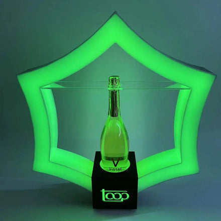 Factory Price Rechargeable Custom Holder Stand Acrylic Led Lighted Liquor Shelf Bottle Glorifier Presenter for KTV BAR