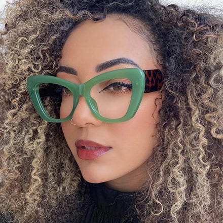425 Fashion Cat Eye Glasses Frame Vintage Designer Anti Blue Light Computer Glasses Women Eyeglasses Frame for Myopia