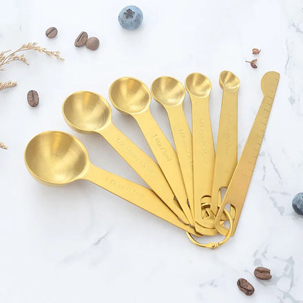 Food Grade Silver Stainless Steel Camping Eco-Friendly Coffee Tea Milk Powder Measure Teaspoon Set