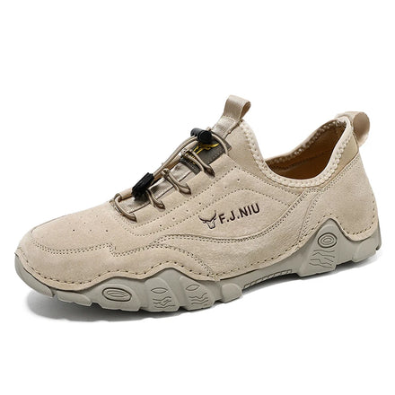 Men's Shoes Genuine Leather Color Men's Casual Shoes Outdoor Sports Shoes