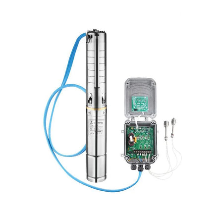 QQPUMP Submersible Borehole Hybrid Ac Dc Solar System Deep Well Water Pump for Agriculture Irrigation