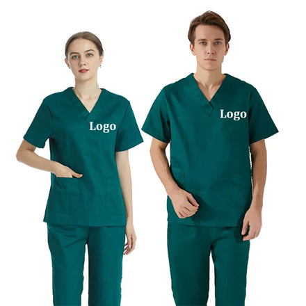 OEM Custom logo Oral Dentist Doctors Scrub Sets Women Hand Washing Suit Cotton Quick Dry Nurse Uniforms Top Pants Scrubs