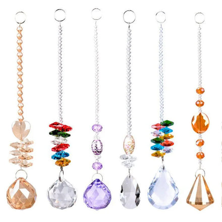 Sparkling Hanging Crystal Suncatcher Chandelier Prism Parts Crystal Christmas Decoration Crystal Suncatcher