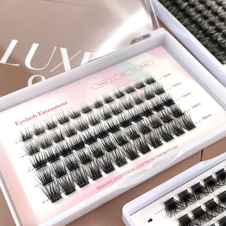 3 Lines Ribbon Faux Mink Cluster Lashes Diy Segmented Superfine Band Lash Ribbons