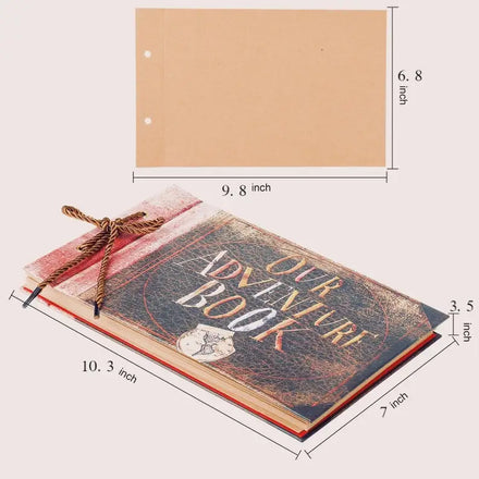 Our DIY Adventure Book Photo Album Scrapbook Anniversary Gift for Couple Fantastic Gifts Scrapbooking Paper