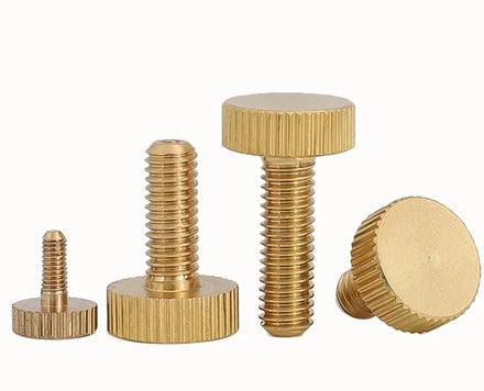 M3 M4 M5 M6 M8 M10 Brass Copper Flat Big Knurled Head Thumb Knob Hand Screws