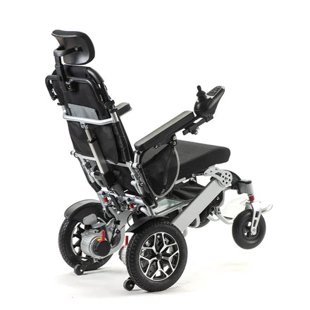 Long Driving Distance Dual 300W Powerful Motors Folding Lightweight Electric Wheelchair