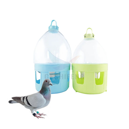 10L Transparent Pigeon Drinker Automatic Plastic Hanging Outdoors Bird Water Drinker for Hummingbird Bird Feeder .