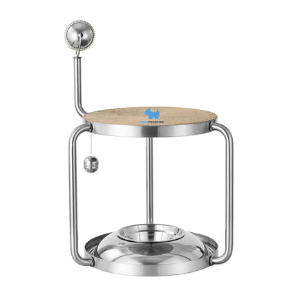 Modern Design Pet Furniture Stainless Steel Cat Climbing Frame Jumping Platform Scratcher Tree Sisal Rope Sustainable Feature