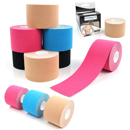 Hypoallergenic Multi-purpose Safe Tape for Men Kinesiology Kinesio Tape for Knee Shoulder Elbow Body Pain Prevent Sport Injury