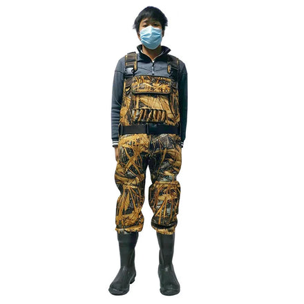 Waterfowl Windproof Winter Insulated Boots Pvc Men Neoprene Breathable Chest Height Waterproof Bibs Camo Duck Hunting Waders