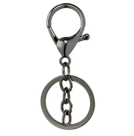 Hot Sales 30mm Key Ring Loop Key with Flat Split Ring Lobster Clasps Swivel Trigger Clips Key Chain