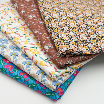 Wholesale Combed Cotton Poplin Fabric 100% Cotton Flower Printed Fabric for Dresses Shirts Home Decor Bags Girls & Boys